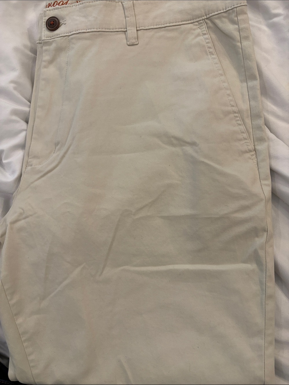 Weatherproof Men’s Cream Chino Pants-38x30
